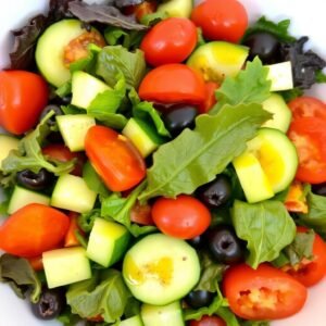 Balanced plate created from anti-inflammatory foods list for beginners